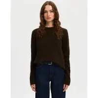 Selected Pullover A Maglia Donne Marrone L