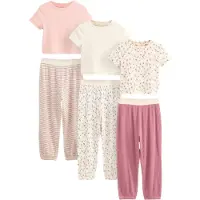 Next Pigiama beige chiaro / verde / rosa / magenta