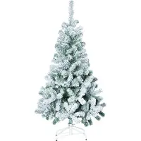 FÉÉRIC LIGHTS AND CHRISTMAS Albero di Natale artificiale da 180 cm con bellissimi fiocchi di neve bianchi -