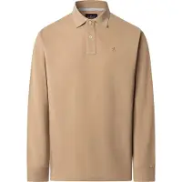 Hackett per uomo. HM5500022 Polo beige slim fit (S), Casual, Cotone, Manica lunga