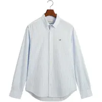 Gant per uomo. 3000132 Camicia slim fit in popeline a righe azzurre (XXL), Blu, Casual, Cotone, Classico, Manica lunga