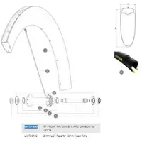 Mavic Cerchione Comete Pro Carbon Sl Ust 19 Front