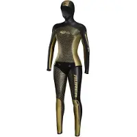 C4 Freediving Muta Subacquea Da Donna Aurea 2 Mm Back Zip