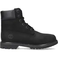 Timberland per donna. TB18658A0011 Stivali in pelle nera da 6 pollici (38.5 W), Nero, Basso, Stringhe, Casual