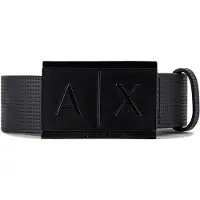Armani Exchange per uomo. 951019CC50700020 Cintura in pelle nera (30), Nero, Casual, Classico