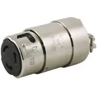 Hubbell Spina Femmina Nichelata Hbl363crc Ottone 63a 230v