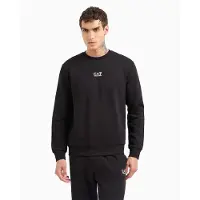 EA7 per uomo. 8NPM34_PJVTZ Felpa nera a maniche lunghe (XS), Nero, Casual, Sportivo, Cotone, Multisport