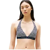 Tommy Hilfiger per donna. UW0UW05945 Reggiseno bikini imbottito originale blu navy (L), Beachwear, Nylon