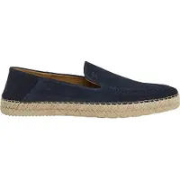 Hackett London per uomo. HMS21491 Espadrillas Altea Loafer in pelle blu navy (41), Basso, Camoscio, Nessuno, Casual