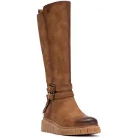 Refresh per donna. 17321202-CAMEL Stivali 173212 marrone (37), 1 a 3 cm, Cerniera, Casual