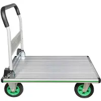 JBM Carrello Pieghevole Con Piano In Alluminio 300kg