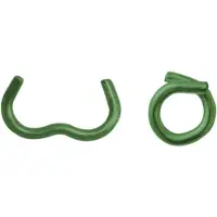 Edma - OMEGA 20, anello di sicurezza in acciaio galvanizzato, confezione da 1000 pezzi con pinza per bambini