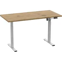 VCM Scrivania regolabile in altezza | stepless 71-120 cm altezza elettrica regolabile | Computerisch Dimensioni 110x50 | Tavolo da ufficio Lona