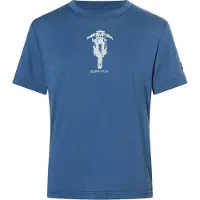 Super.natural Kid's Scrambler Tee Maglia merino Bambini (110, blu)