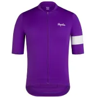 Rapha Core Jersey Maglietta da ciclismo Uomo (XS, lilla)
