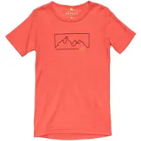 Devold Kid's Active Outline Tee Maglia merino Bambini (128, cayenne)