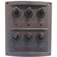 Goldenship Pannello Con 6 Interruttori Con Luci 15a 12v