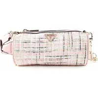 GUESS Manhattan Tweed rosa — Borsa a tracolla