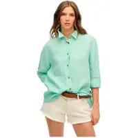 Superdry Camicia A Maniche Lunghe Casual Linen Boyfriend