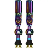 Muc-Off Tubeless Valves Big Bore Hybrid Valvola per bicicletta (35 mm, iridescent)