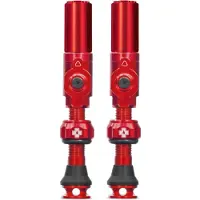 Muc-Off Tubeless Valves Big Bore Hybrid Valvola per bicicletta (35 mm, rosso)