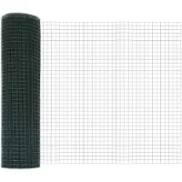 vidaXL Recinzione a pannelli a doppia griglia , 2500 x 80 cm, verde