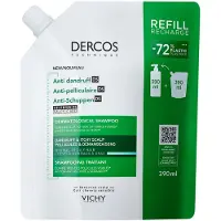VICHY Dercos Shampoo Antiforfora capelli Secchi EcoRicarica 390ml — Shampoo