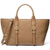 Michael Kors Leather Satchel Bag In Beige Taglia: OS | Borse a mano Outlet | Donna | Marrone