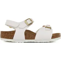 Birkenstock Kid's Rio Plain Flowers AS Sandali Bambini (32 - Narrow, marrone)