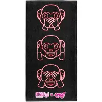 Otso Asciugamano In Microfibra Emoji Monkey Neon