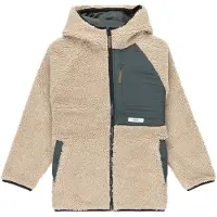 Element - Pile con zip in sherpa - Wolfe Sherpa Jacket Youth Oat Milk in Poliestere Riciclato - Taglia 14a - Beige
