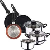 Wellhome Set Di Pentole 8 Pezzi