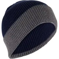 P.A.C. Blocwul Beanie Berretto (One Size, blu/grigio)