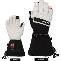 Lenz - Guanti da donna riscaldati - Heat Glove 9.0 Finger Cap Women Blanche / Noir per Donne in Poliestere Riciclato - Taglia XS - Bianco