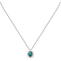 Morellato Collana In Argento Con Zircone Verde Tesori Saiw280 — Collana