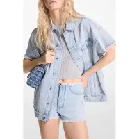 Michael Kors Short Slv Denim Jacket Bluehazewsh Taglia: OS | Giacche di jeans Outlet | Donna | Blu