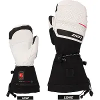Lenz - Moffole riscaldate da donna - Heat Glove 9.0 Finger Cap Mittens Women Blanche / Noir per Donne in Poliestere Riciclato - Taglia S - Bianco