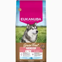 Eukanuba Alimento Per Cani Senior Di Taglia Grande Senza Cereali Al Pesce Oceanico 12 Kg