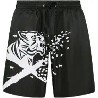 Plein sport Costume da bagno boxer con logo