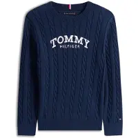 Tommy Hilfiger Boys Graphic Cable Cn Swe Dark Night Navy Taglia: 3 | Maglioni Outlet | Unisex | Nero