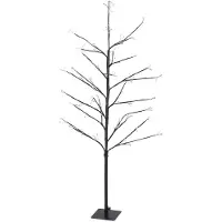 Wellhome Albero Di Natale Con 240 Luci Led Bianco Caldo 120 Cm
