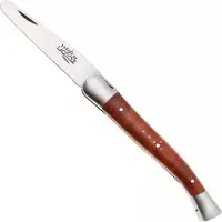 Laguiole Pipe Tool 9 cm 00004145 Matt Stainless Steel, Stamped Bee, Briar Wood, strumento per pipa