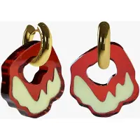 Ace & tate Unisex Felt Abe Vermilion Taglia: OS | Orecchini Outlet | Unisex | Rosso