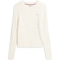 Tommy Hilfiger Cable Knit Crew Neck Jumper Calico Taglia: L | Maglioni a maglia Outlet | Donna