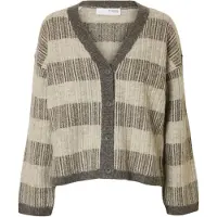 Selected Cardigan A Maglia Donne Grigio XL