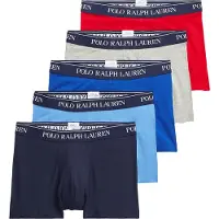 Ralph Lauren per uomo. 714864292002 Confezione da 5 boxer nei colori rosso, grigio, blu e blu navy. (XL), Casual, Cotone