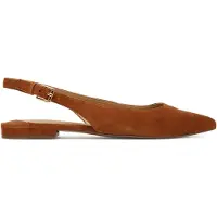 Ralph Lauren per donna. 802967746002 Scarpa bassa con cinturino posteriore in pelle scamosciata marrone Londyn (38), Basso, Camoscio,
