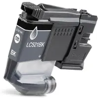 PrintAbout Cartuccia compatibile Brother LC-521BK - Nero