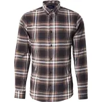 Lindbergh Camicia marrone / marrone scuro / bianco