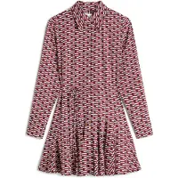 Tommy Hilfiger Self-tie Belt Slim Mini Shirt Dress Logo Print Navy Taglia: 32 | Abiti in T-Shirt Outlet | Donna | Blu